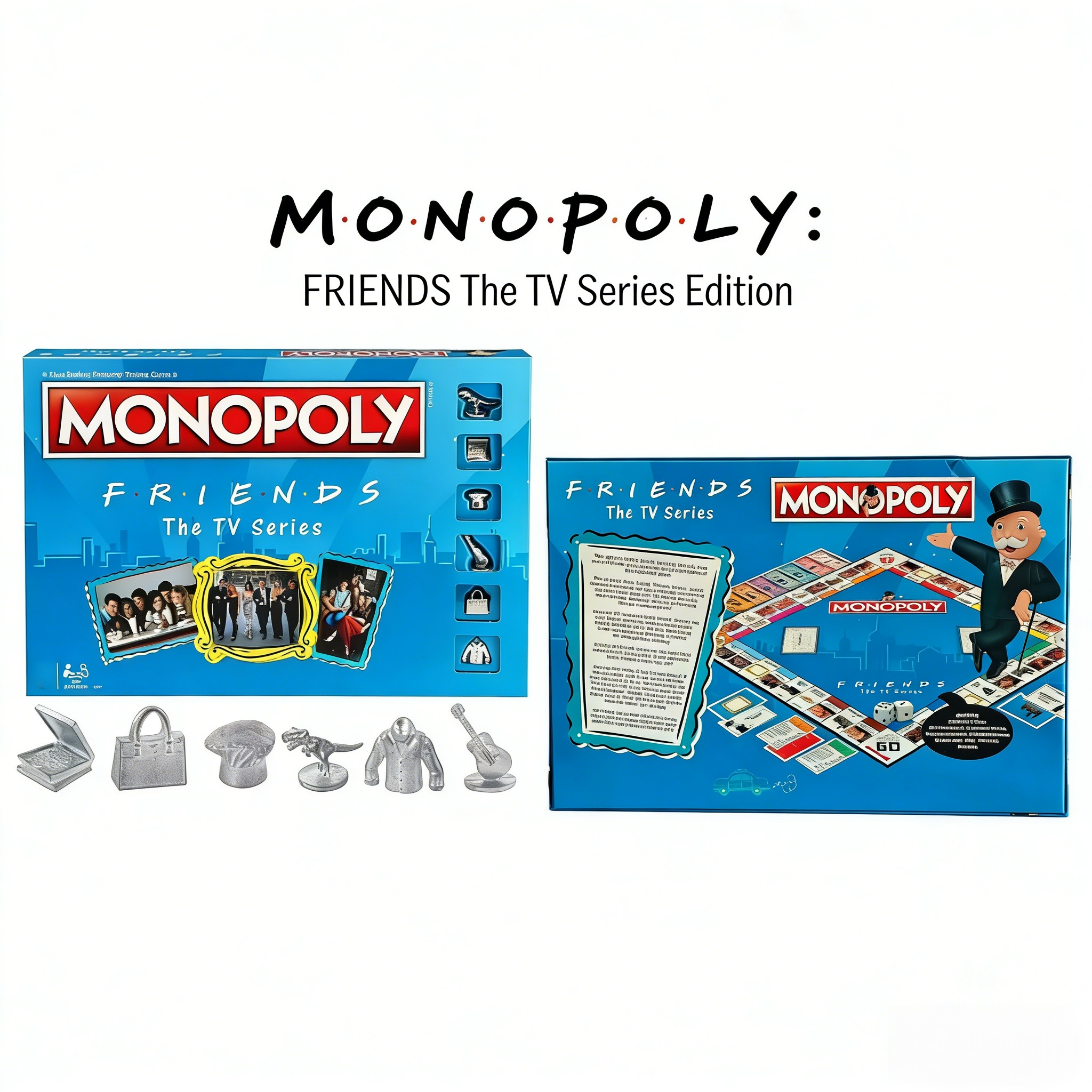Board Game Monopoli - Hasbro Monopoly Friends Edition, Themed Property