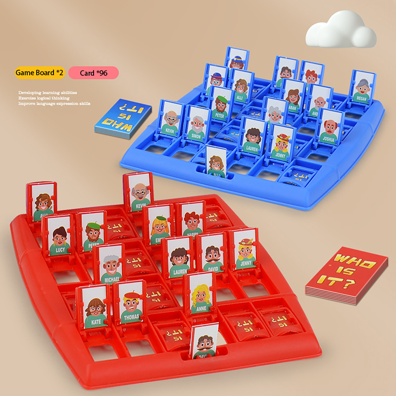 Board Game Pdf - Family Guessing Board Game Who Am