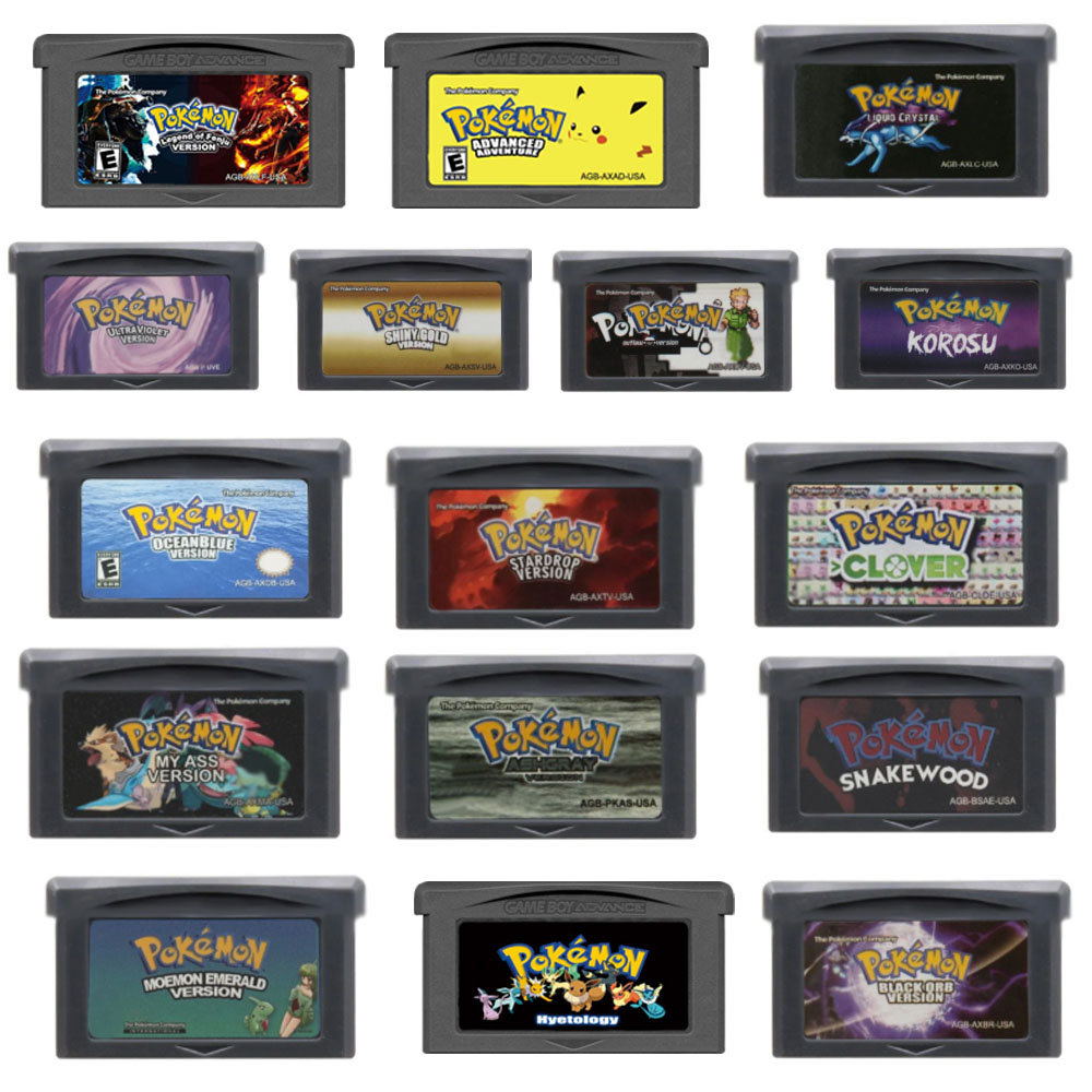 Board Game Zoo - GBA Pokemon Series Game Cartridge Silver