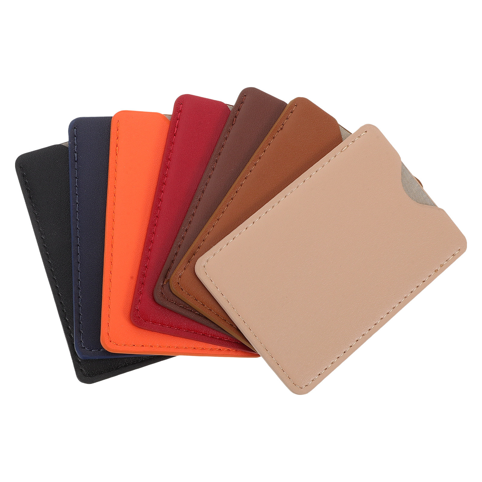 Card Sleeves Protector - 7Pcs Anti-Theft Bank Card Sleeves PU