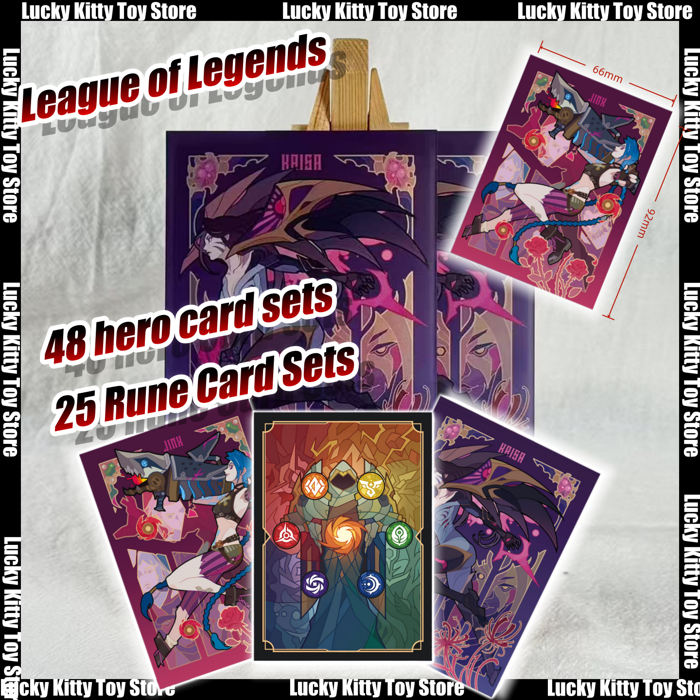 Card Sleeves Protector - 66X92Mm League of Legends TCG Card