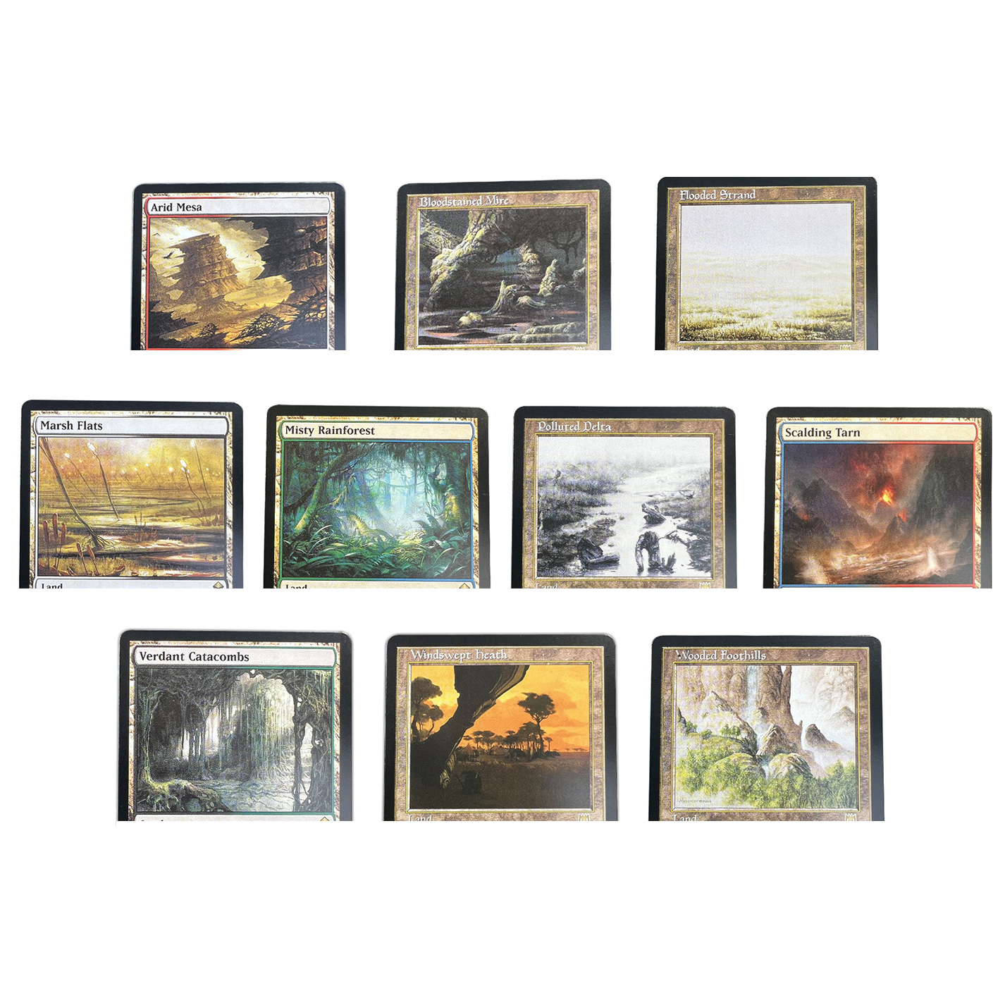 Board Game Zen - FETCH LANDS SET Flooded Strand Windswept