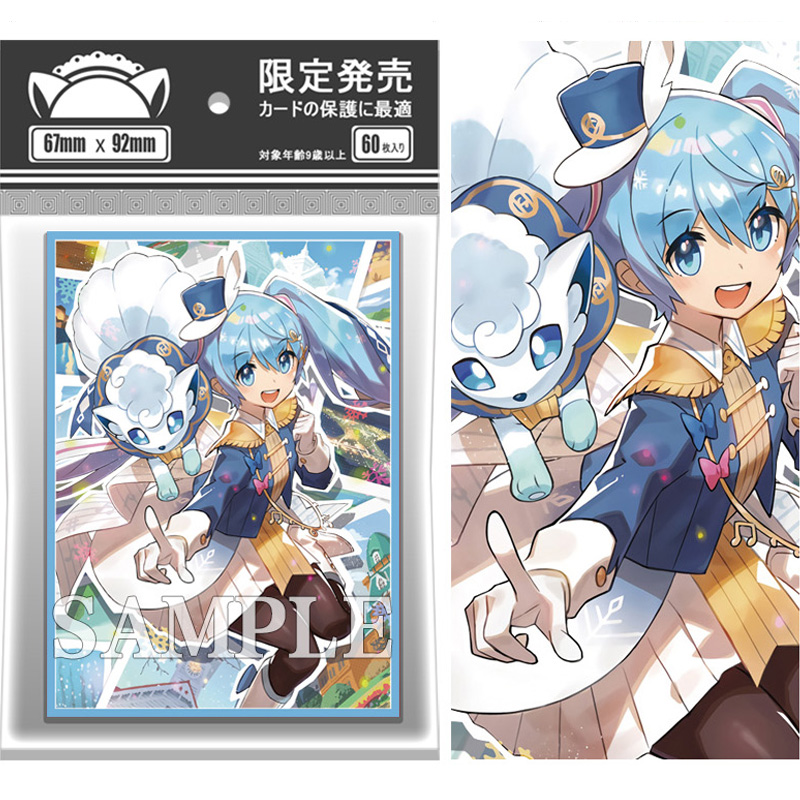 Card Sleeves Protector - 60Pcs/set Hatsune Miku Vulpix Flash Card