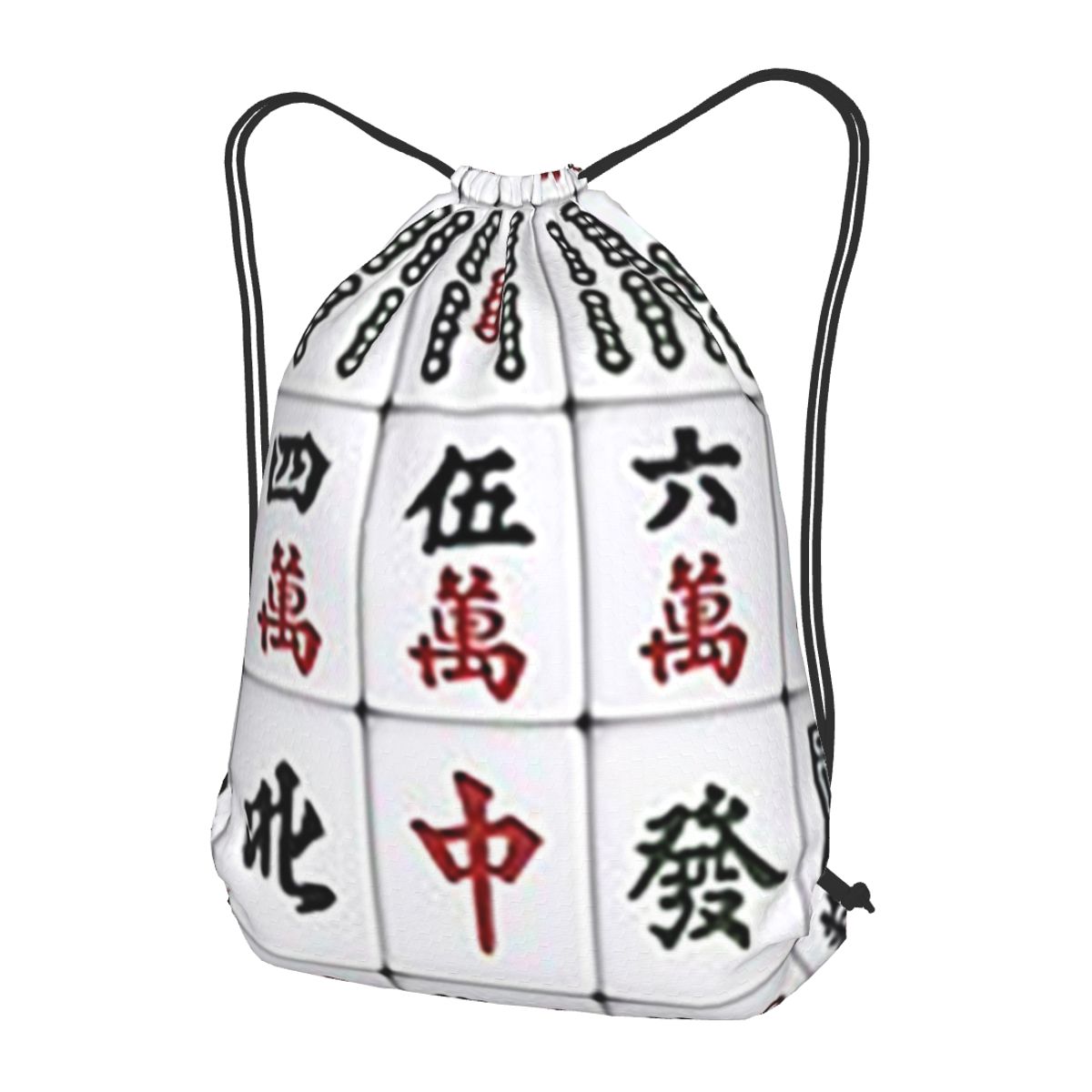 Mahjong Tile Pattern Backpacks – Tile Bag Drawstring Bewertung und Preis