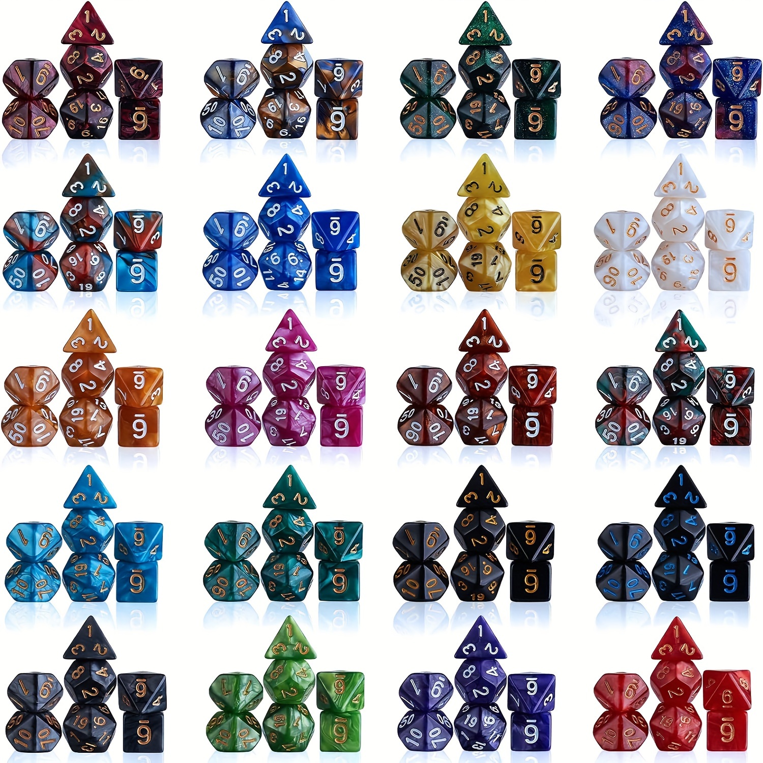 42pcs DND Dice Set with Black  – Board Game Pandemic Bewertung und Preis