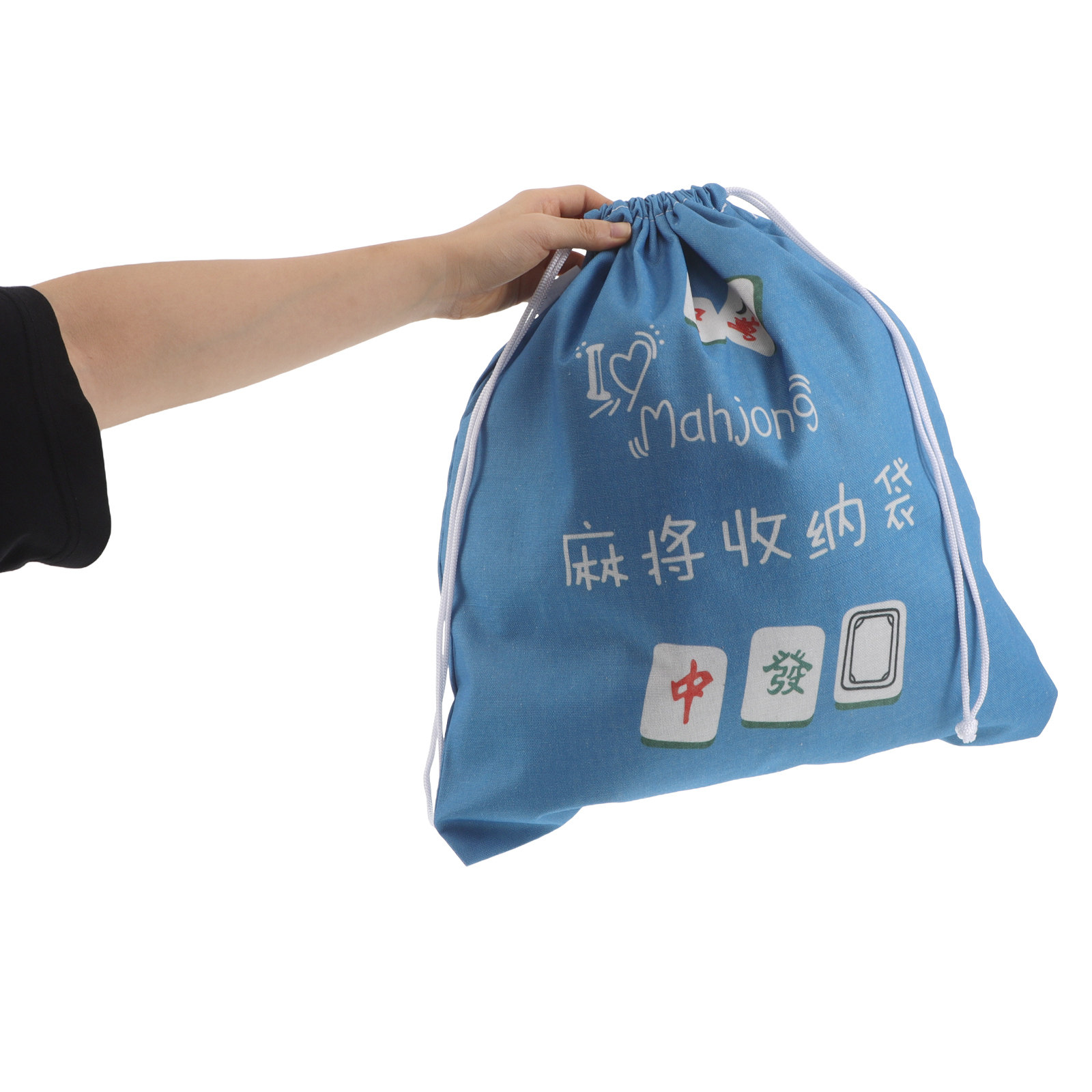 Fabric Mahjong Storage Pouch L – Tile Bag Drawstring Bewertung und Preis