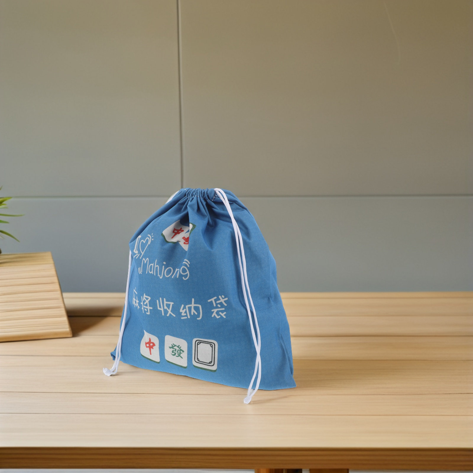 Fabric Mahjong Storage Pouch L – Tile Bag Drawstring Bewertung und Preis