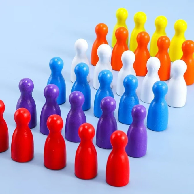 100 Pcs Colorful Wooden Chess  – Board Game Quiz Bewertung und Preis