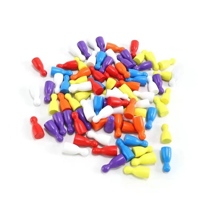 100 Pcs Colorful Wooden Chess  – Board Game Quiz Bewertung und Preis