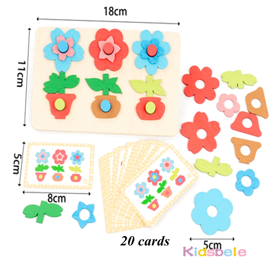 Montessori DIY Wooden Flower P – Board Game Zoo Bewertung und Preis