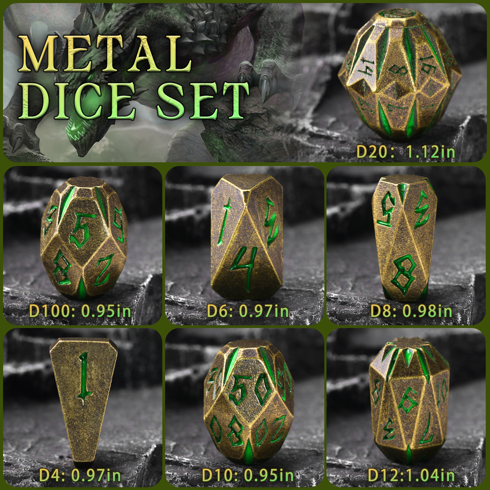 DND Metal Dice Set, ZHOORQI 7  – Board Game Pandemic Bewertung und Preis
