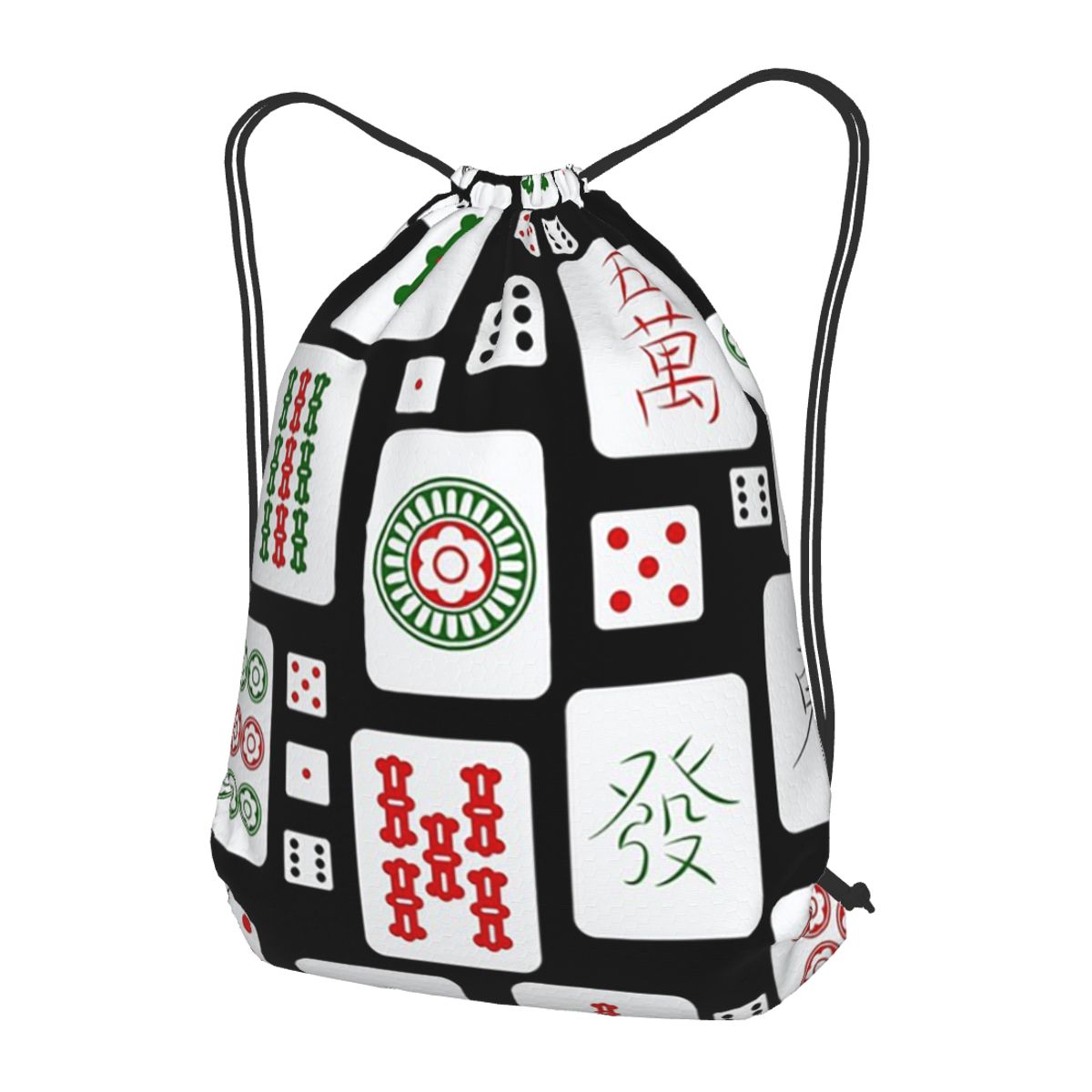 Mahjong Tiles Game Dice Backpa – Tile Bag Drawstring Bewertung und Preis