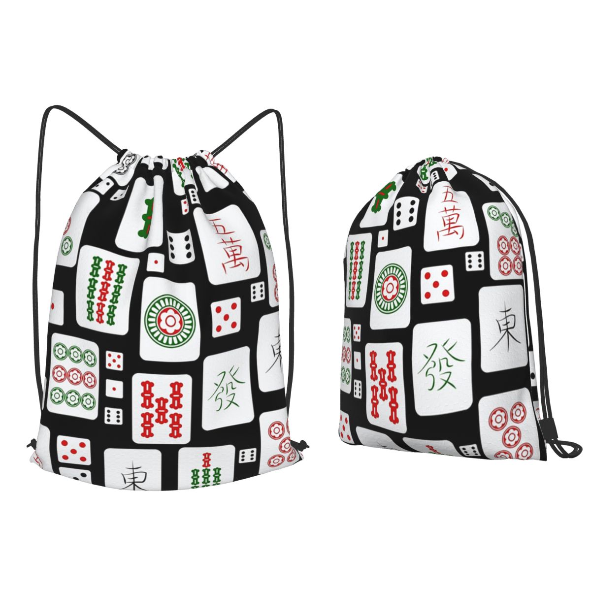 Mahjong Tiles Game Dice Backpa – Tile Bag Drawstring Bewertung und Preis