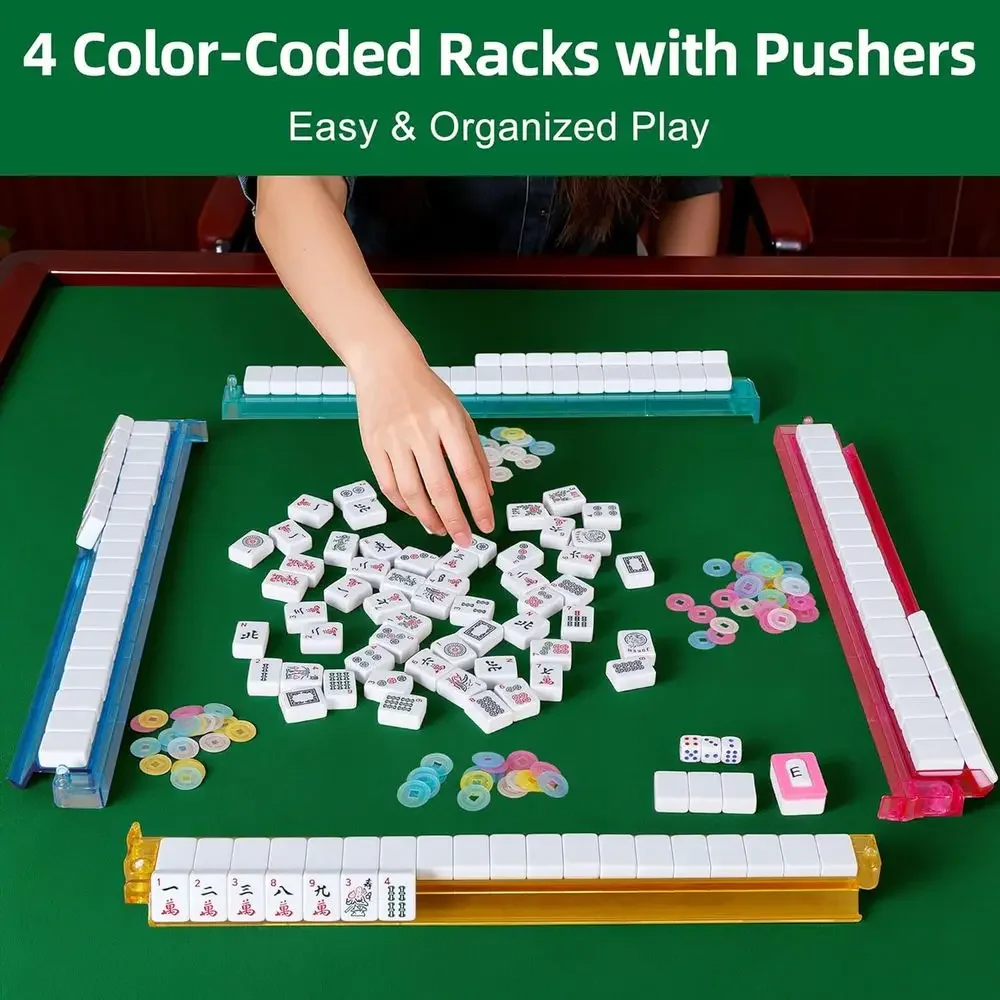 Classic Full-Size Mahjong Set  – Tile Bag Drawstring Bewertung und Preis