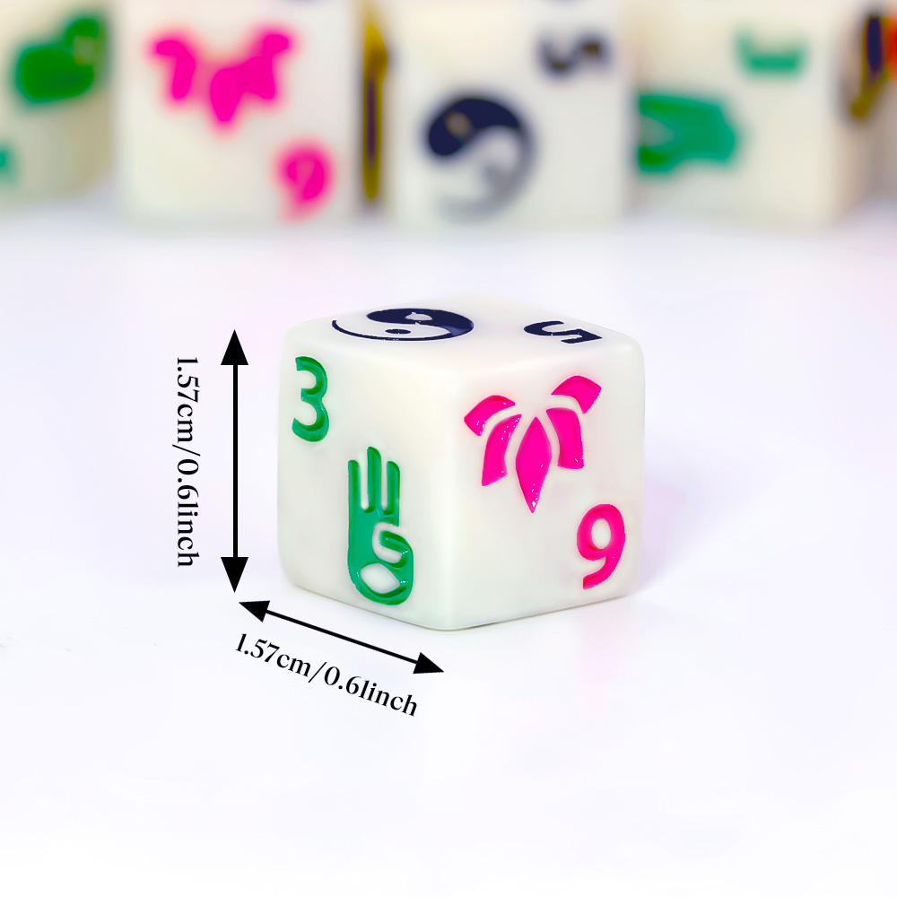 6pcs Zen-themed polyhedral dic – Board Game Zen Bewertung und Preis
