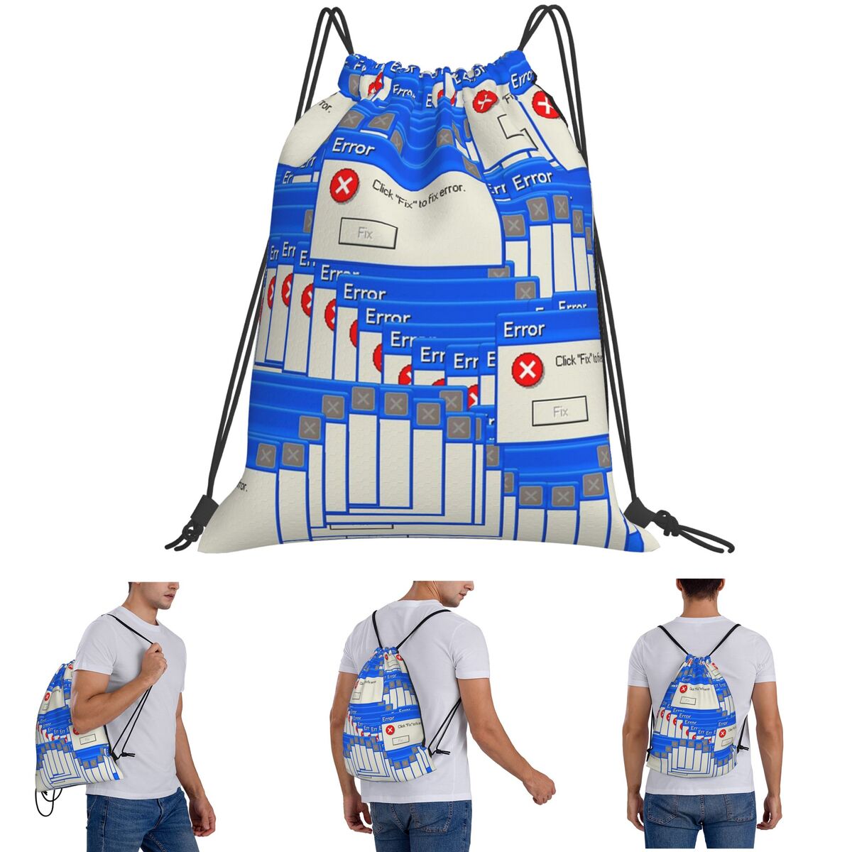 Windows Xp Error Tiled Backpac – Tile Bag Drawstring Bewertung und Preis