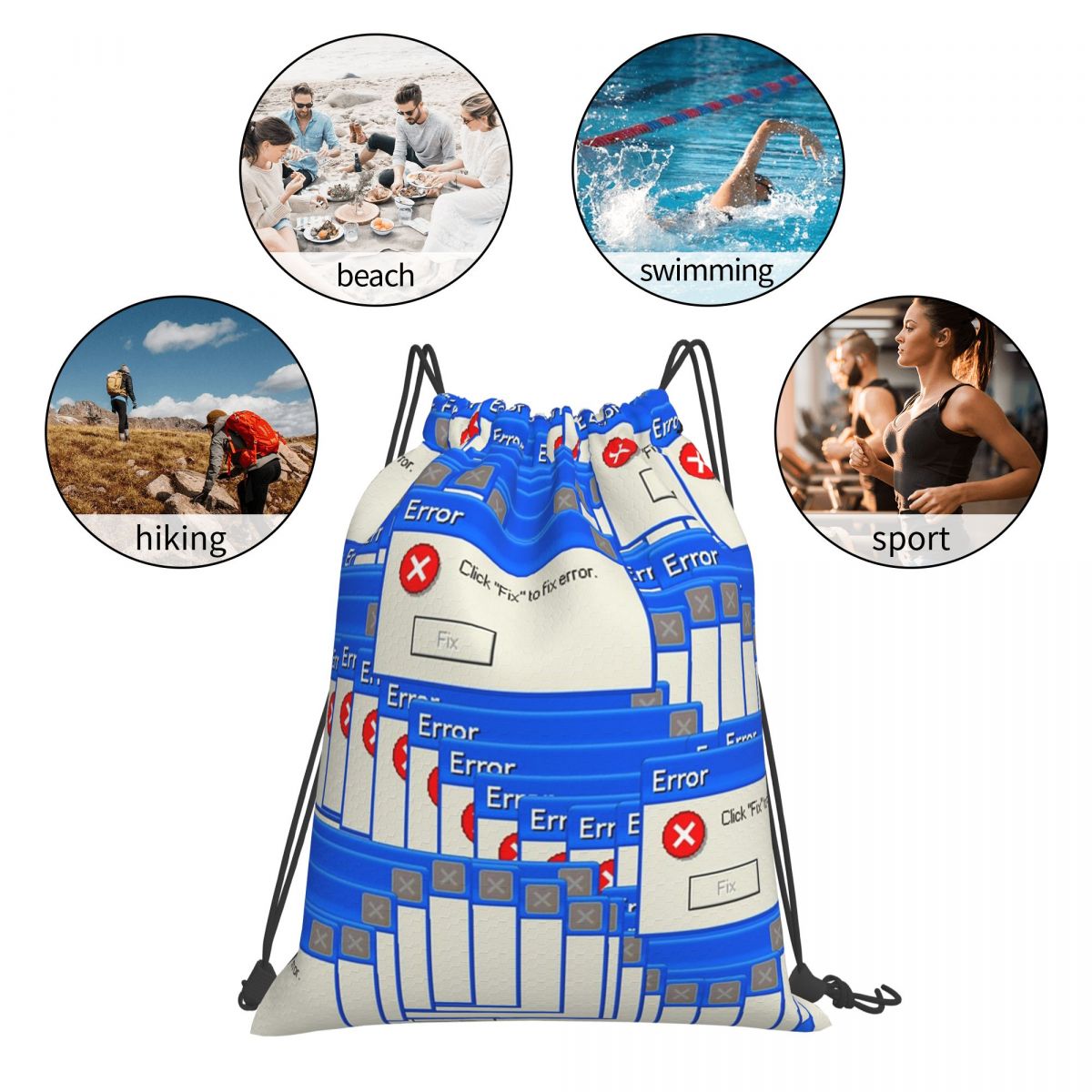 Windows Xp Error Tiled Backpac – Tile Bag Drawstring Bewertung und Preis