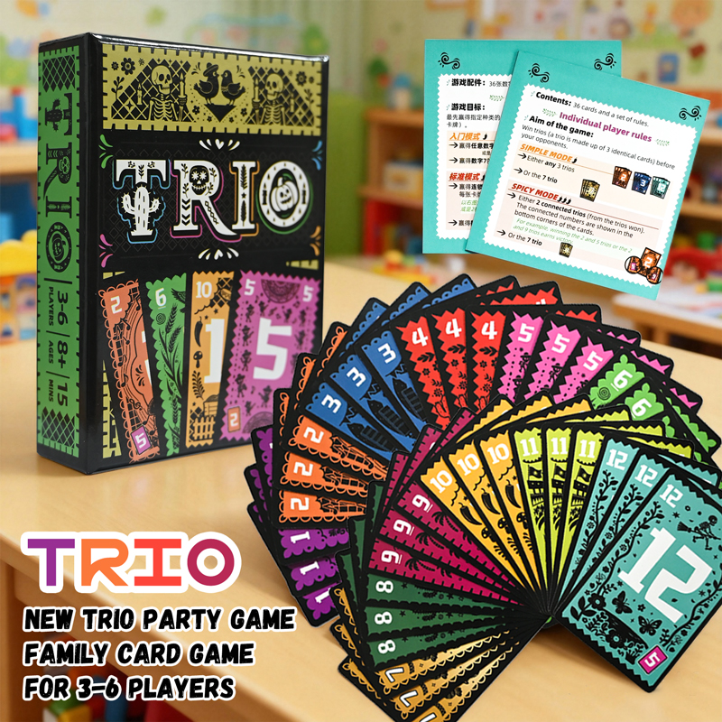 Strategic Card Board Game TRIO – Board Game With Questions Bewertung und Preis