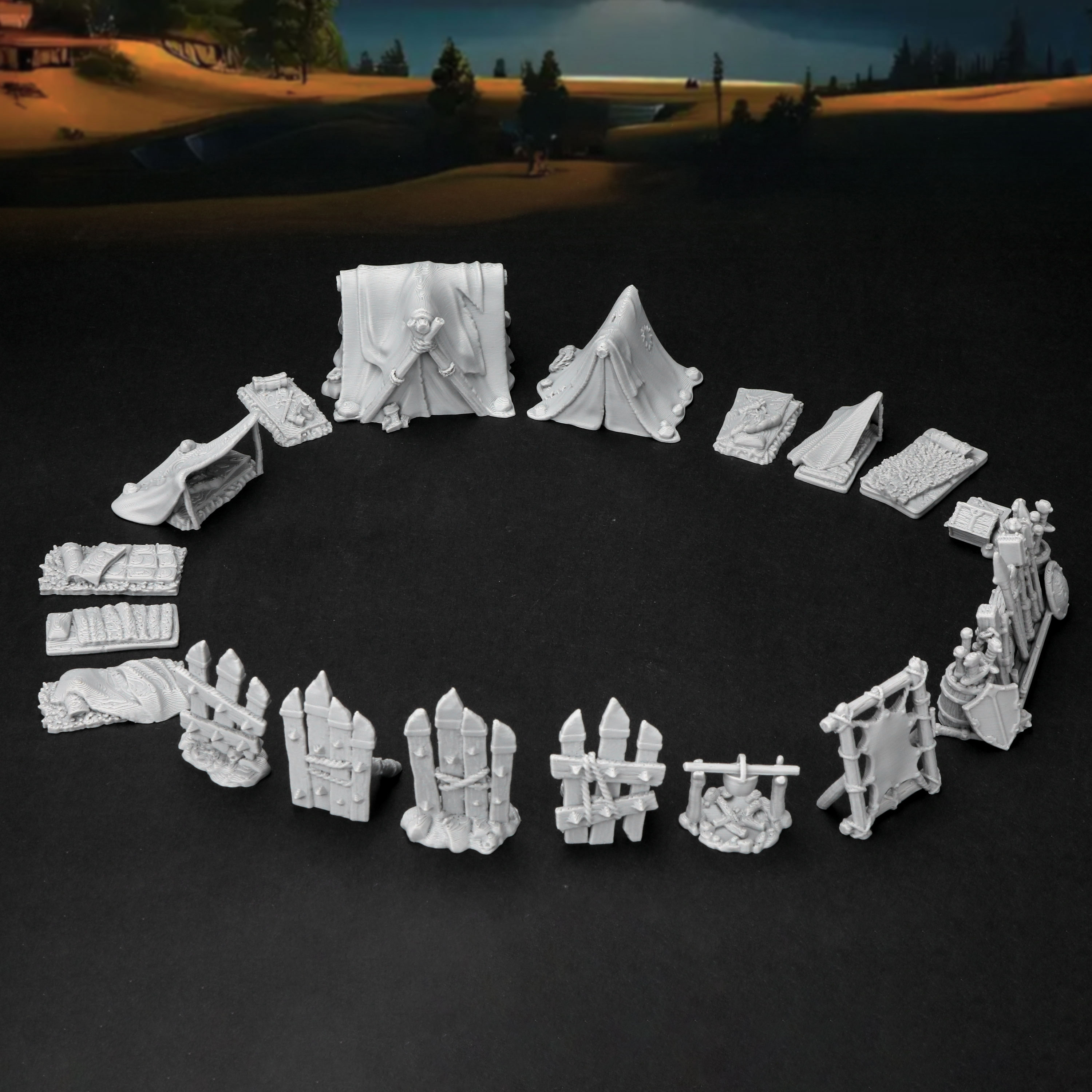 RPG Camp Terrain Set - Adventu – Board Game Dune Bewertung und Preis