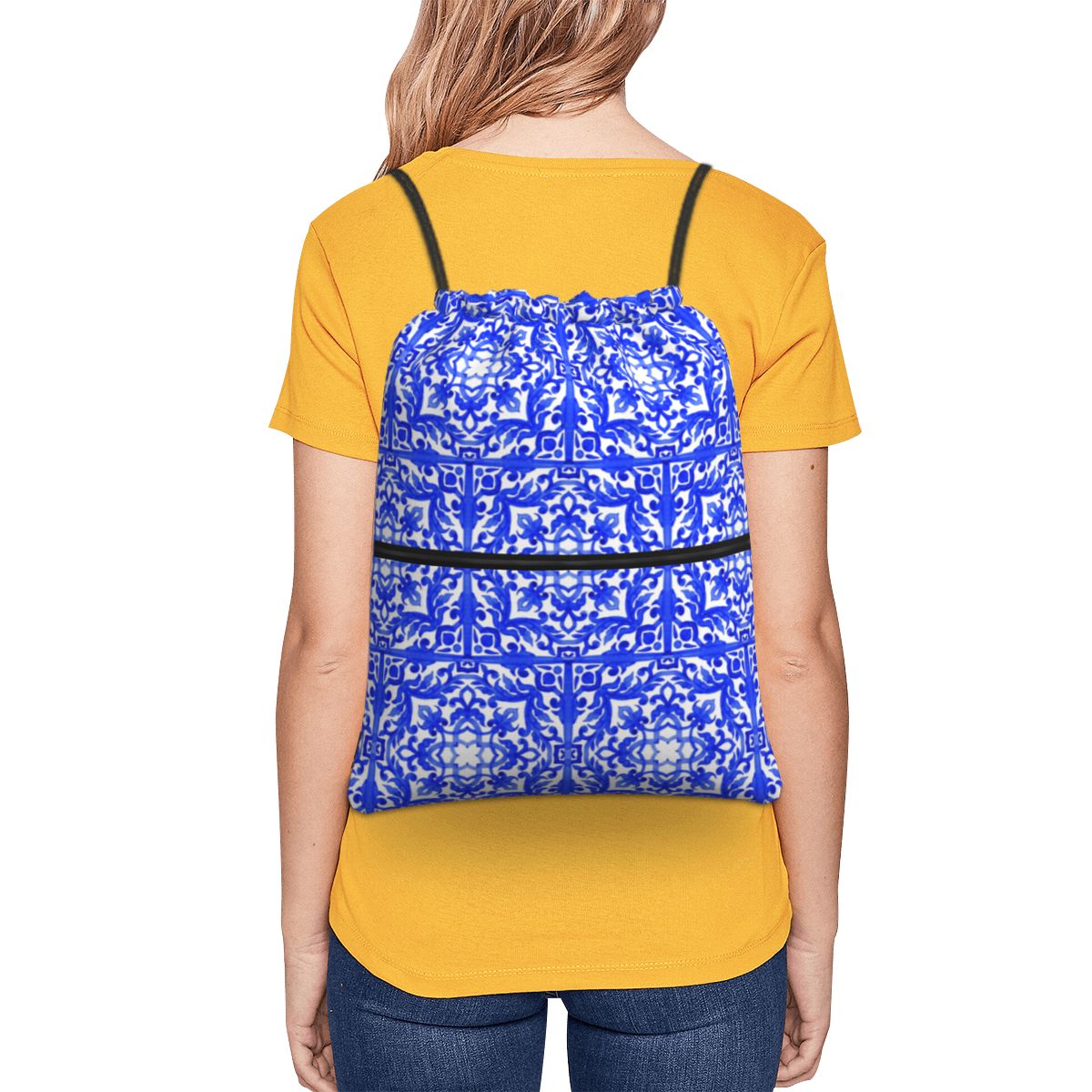 Portuguese Azulejo Tiles Backp – Tile Bag Drawstring Bewertung und Preis