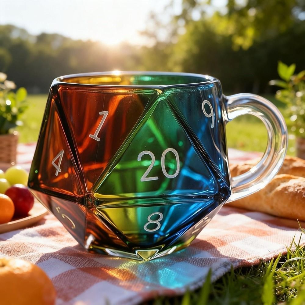 Transparent Glass Rainbow D20  – Board Game Pandemic Bewertung und Preis