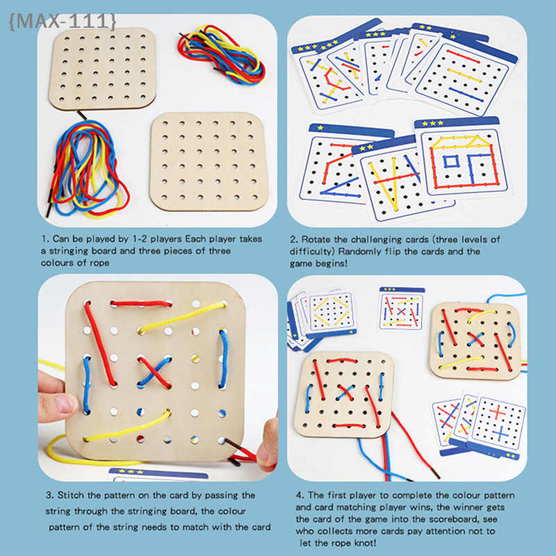 【F2-MAX111】Wooden Montessori G – Board Game With Questions Bewertung und Preis