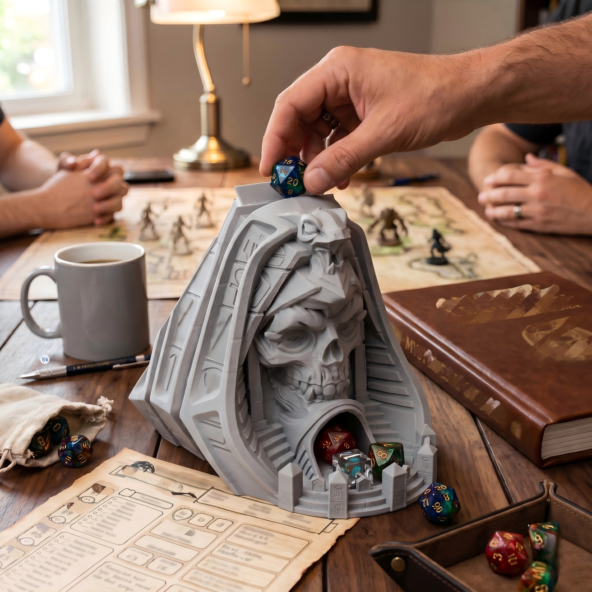 Pharaoh Skull Dice Tower - add – Board Game Movie Bewertung und Preis