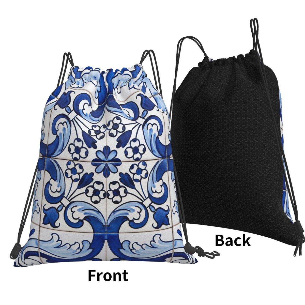 Antique Classic Lisbon Blue Az – Tile Bag Drawstring Bewertung und Preis