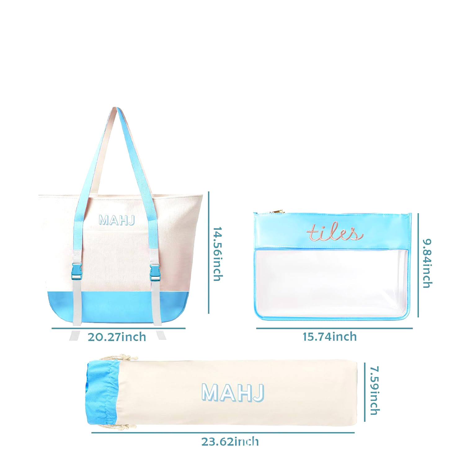 Canvas Tote Bag Set for Mahjon – Tile Bag Drawstring Bewertung und Preis