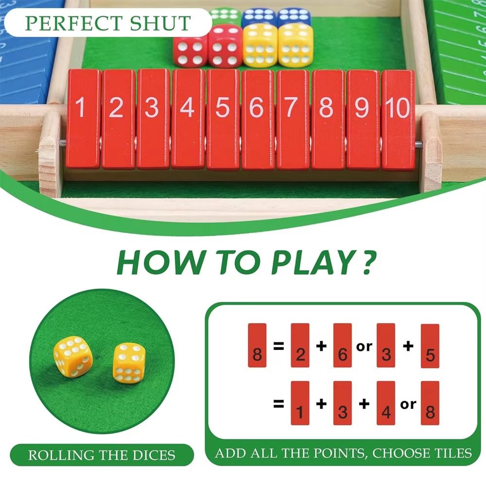 Shut The Box Table Board Game  – Board Game Digital Bewertung und Preis