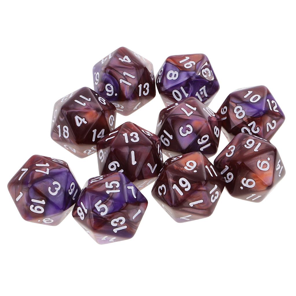 10pcs Polyhedral 20 Sided Dice – Board Game Digital Bewertung und Preis