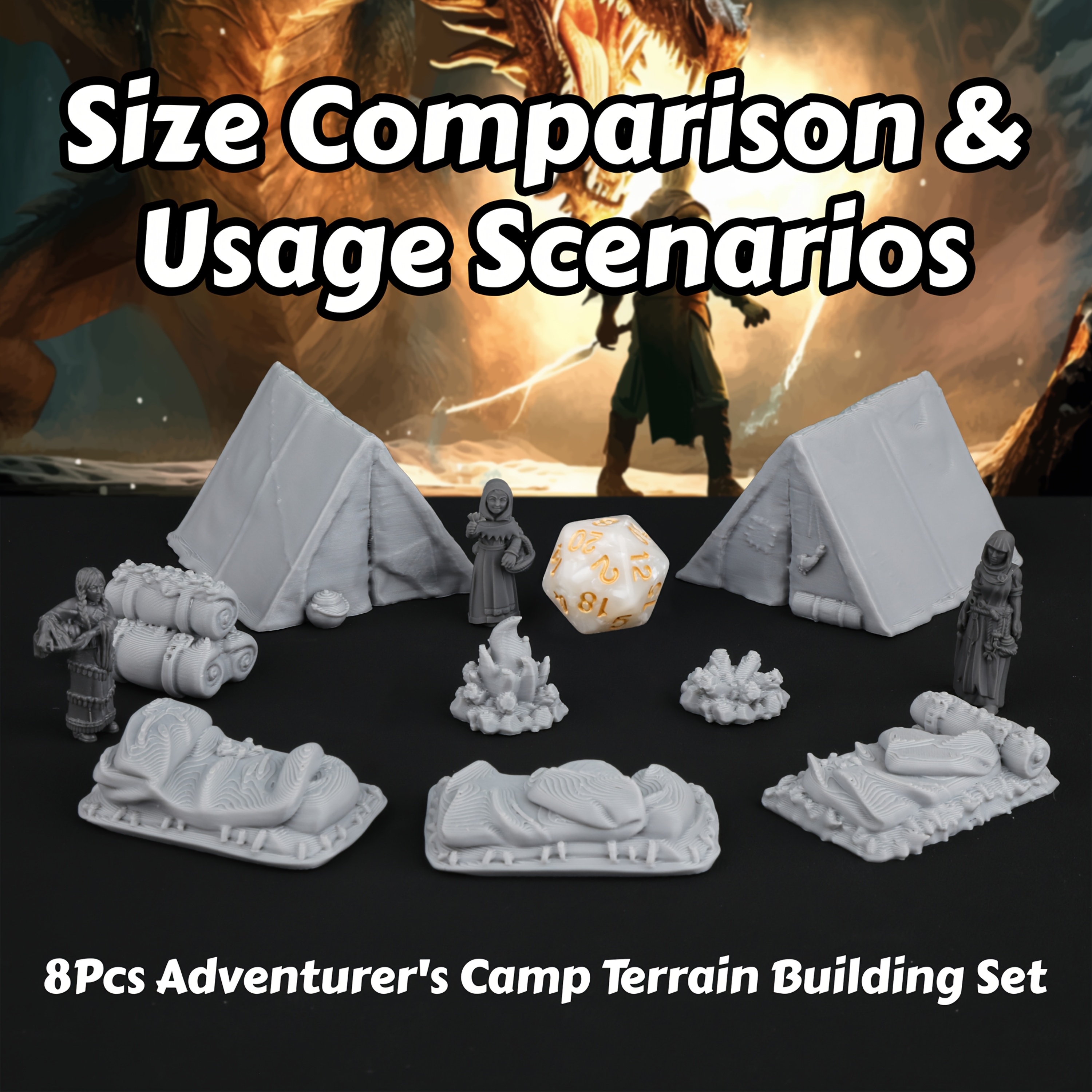8pcs RPG Adventurer's Camp Min – Board Game Dune Bewertung und Preis