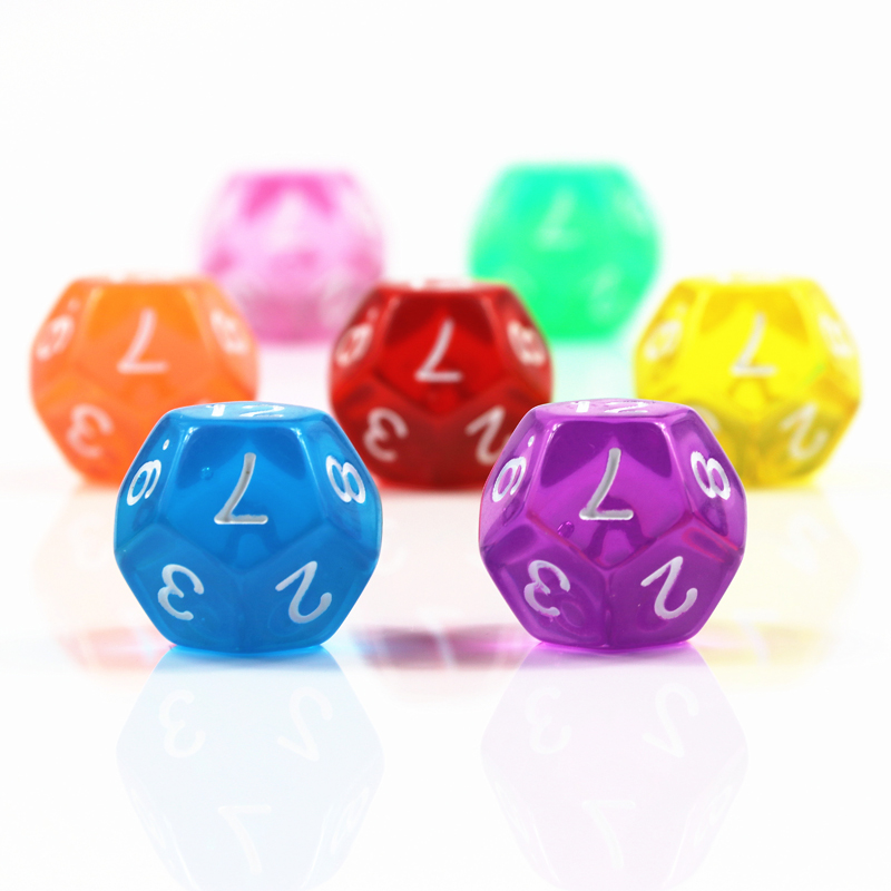 10Pcs 12 Sided Transparent Col – Board Game Digital Bewertung und Preis