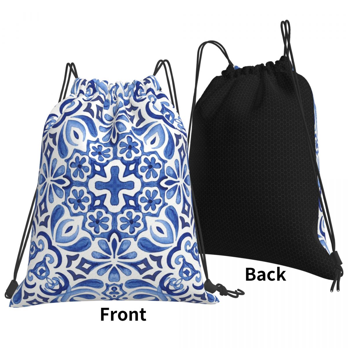 Mediterranean Mosaic Tiles Azu – Tile Bag Drawstring Bewertung und Preis