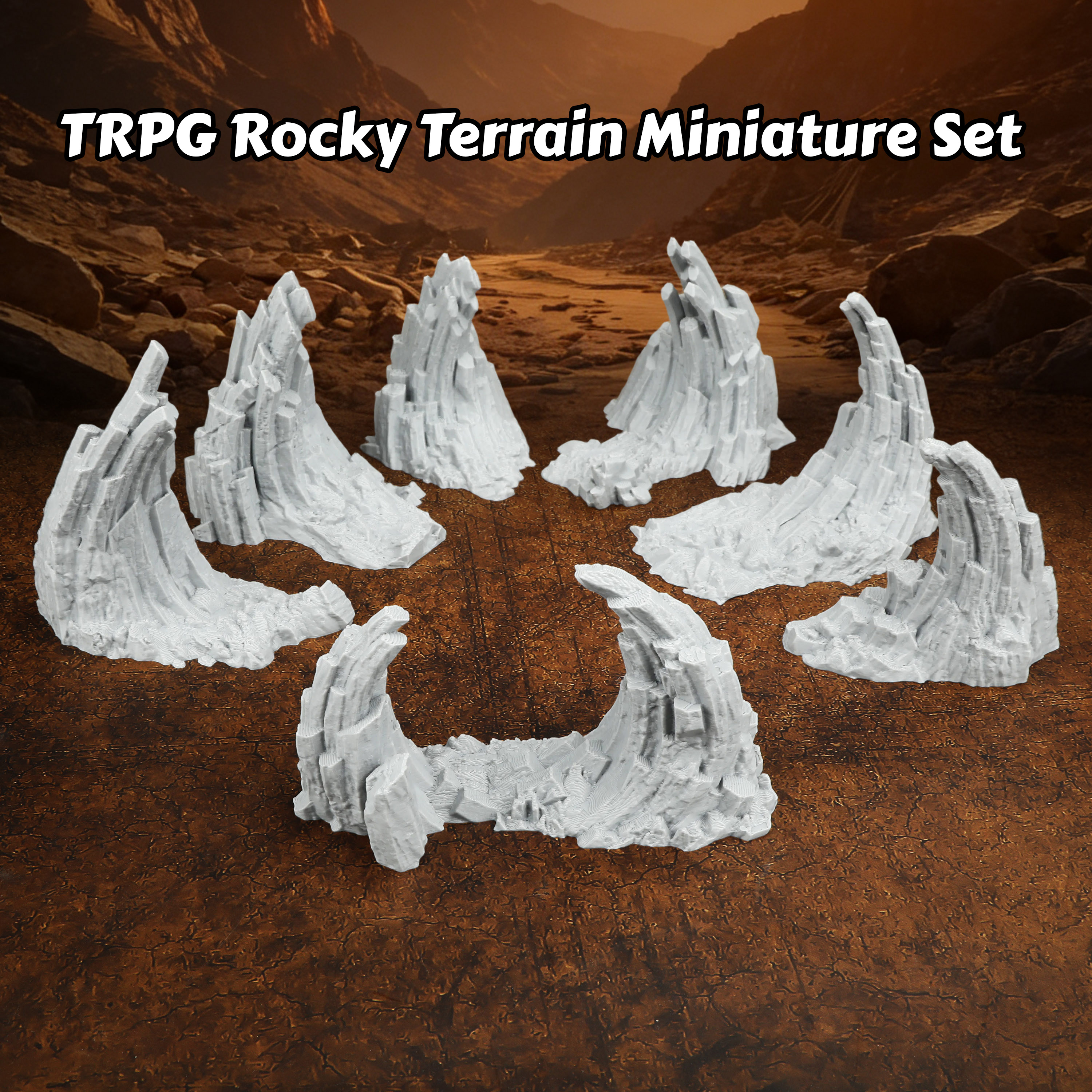 TRPG Rocky Terrain Miniature - – Board Game Dune Bewertung und Preis