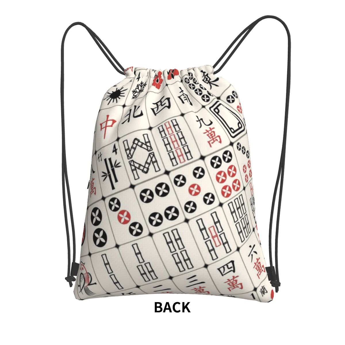 Mahjong Tile Pattern Backpacks – Tile Bag Drawstring Bewertung und Preis