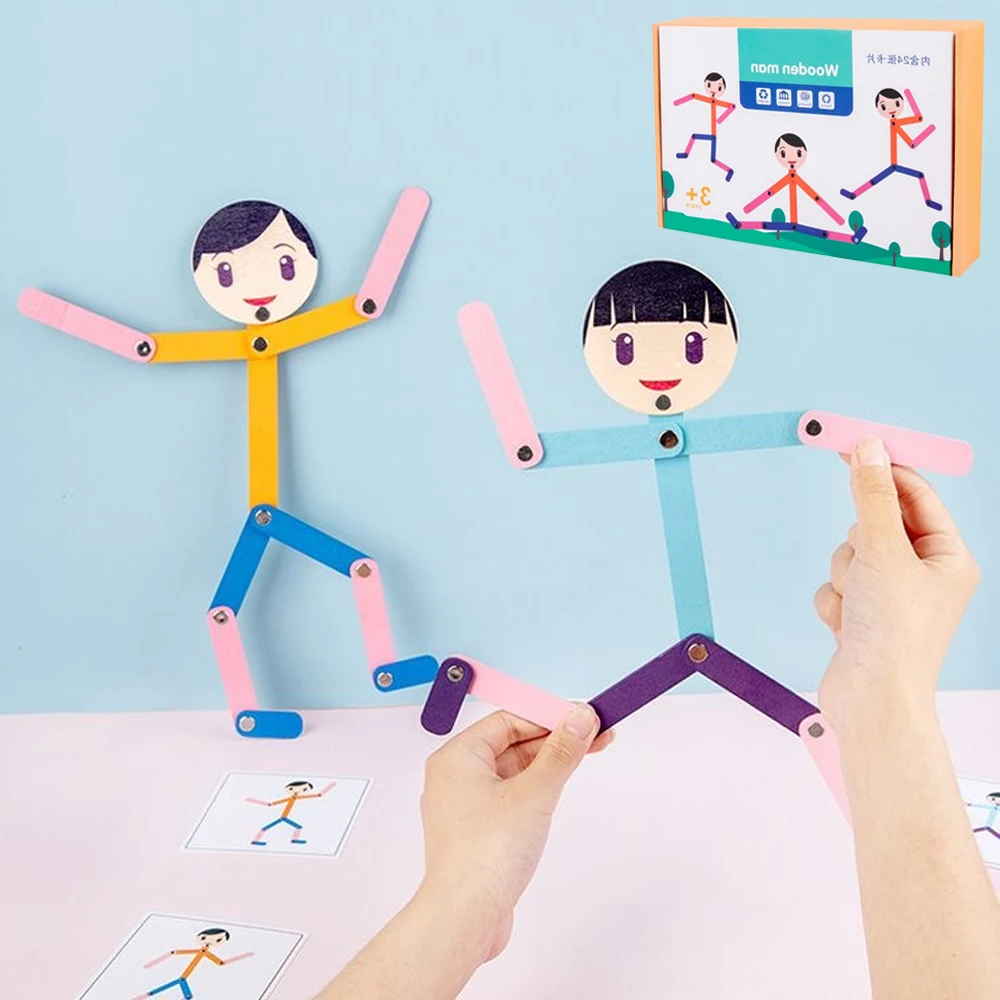 Sport Wooden Man Material DIY  – Board Game With Questions Bewertung und Preis